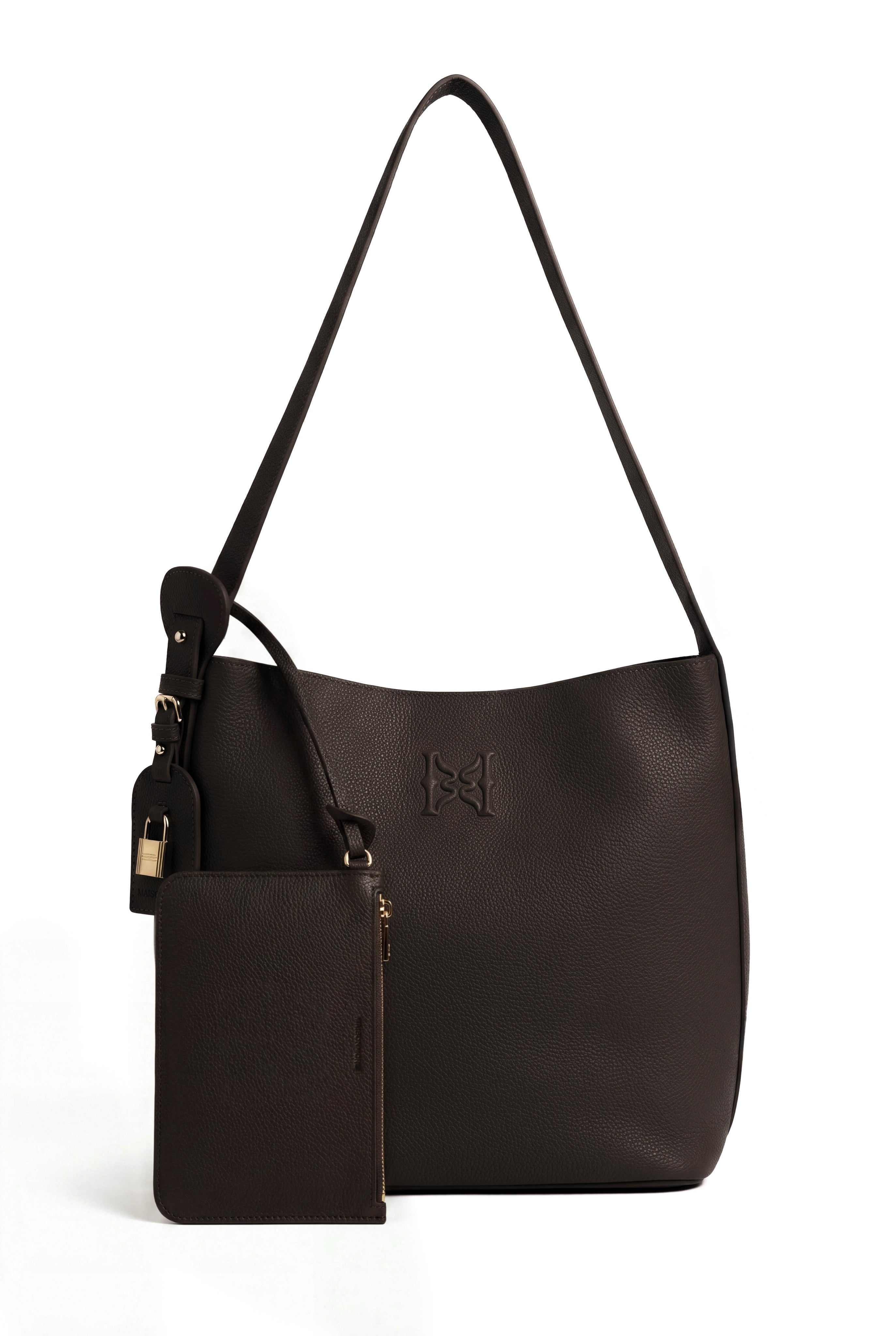 THE BUCKET BAG - CHOCOLATE BROWN